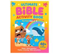 The Ultimate Bible Activity Book for Kids Ages 6-8: 50 Fun Mazes, Word Searches, Puzzles, Sudoku & Bible Animal Adventures | Christian Screen-Free Learning Games for Boys and Girls