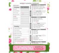 The Ultimate Cleaning Schedule & Checklist for Adults and Teens: Daily, Weekly, and Monthly Cleaning Plans for a Tidy and Organized Home. (109 Pages, 8.5 x 11 Inches).