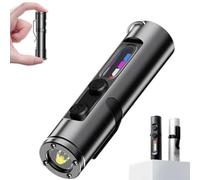 The Ultimate Everyday Micro Tool, Torcia Tattica Ricaricabile a LED Magnetica Super Luminosa, con 3 Livelli di Luminosità, Portachiavi, per Campeggio ed Escursionismo