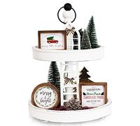 The Ultimate Farmhouse - Set di decorazioni per vassoio a più livelli - Bellissimo set di decorazioni stagionali e autunnali per le festività stagionali e autunnali - Il design perfetto per