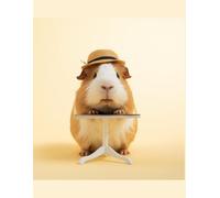 The Ultimate Guinea Pig Notes: Cute Cavy Lover’s Large Lined Journal: 125-Page Wide Ruled Notebook for Students, Pet Owners, and Guinea Pig Moms | ... with Adorable Straw Hat Guinea Pig Cover