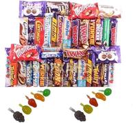 The Ultimate Hand Boxed Luxury Chocolate Hamper, 17 barrette full-size Delicious Collection, confezione regalo inclusa 10 gelatina extra gelatina, cioccolatini e gelatine