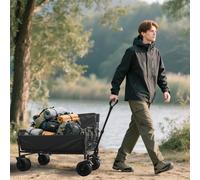 The Ultimate Hauler: vagone pieghevole per carichi pesanti per campeggio e spiaggia Wagon pieghevole con capacità massima | Il tuo carrello Go-To per esterni