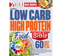 The Ultimate Low Carb High Protein Food Bible: Fuel Your Body with Delicious, Carb-Light, Proteinous Recipes Designed to Build Muscles, Sustain Healthy Energy, and Accelerate Weight Loss