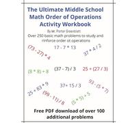The Ultimate Middle School Math Order of Operations Workbook