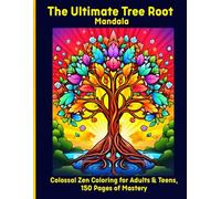 The Ultimate Tree Root Mandala: Colossal Zen Coloring for Adults & Teens, 150 Pages of Mastery