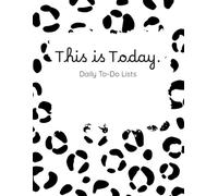The Undated Planner - Daily To-Do List: Black & White Leopard