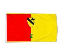 The United States Army 2Nd Armored Brigade Combat Team Black Jack Flag Con 2 Occhielli Bandiera Da Giardino Resistente Alle Intemperie Bandiera Per Prato Esterno Cortile 3X5Ft