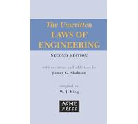 W. J. King The Unwritten Laws of Engineering (Tascabile)