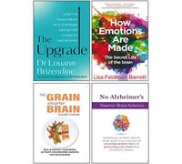 The Upgrade, Grain Brain, How Emotions Are Made, No Alzheimer's Smarter Brain Keto Solution 4 Books Collection Set