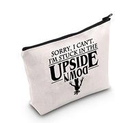 The Upside Down Gift Undici Gift Sorry I Cant I'm Stuck in The Upside Down Cosmetic Bag, Bianco sporco, Grande, Mi dispiace, non riesco nel Regno Unito