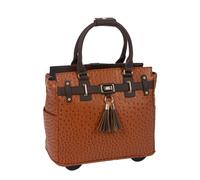 '"The Uptown struzzo Alligator computer iPad, tablet portatile Rolling borsa ventiquattrore Carryall bag