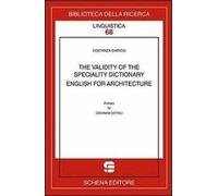 The validity of the speciality dictionary. English for architecture