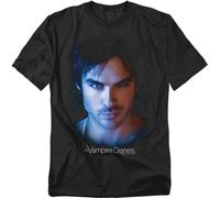 The Vampire Diaries - Damon #2 - T-Shirt Breve Manica Unisex Adulto - Nero