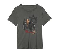 The Vampire Diaries Damon Maglietta, Donna Plus-Size, Asfalto, 6X