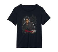 The Vampire Diaries Damon Maglietta, Donna Plus-Size, Nero, 3X