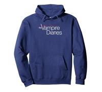 The Vampire Diaries Logo Felpa con Cappuccio, Unisex per Adulti, Navy, M