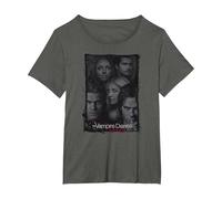 The Vampire Diaries So Here We Are Maglietta, Donna Plus-Size, Asfalto, 6X