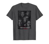The Vampire Diaries So Here We Are Maglietta, Uomo, Grigio Scuro, 4XL