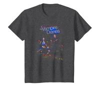 The Vampire Diaries Tempted Maglietta, Bambini, Grigio Scuro, 8 Anni