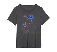 The Vampire Diaries Tempted Maglietta, Donna Plus-Size, Grigio Scuro, 5X