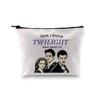 The Vampire Inspired Yeah I Watch Twilight What About It, astuccio con cerniera per ragazza vampiro, Orologio Twilight Bag Eu, M