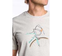 The Vandal Maglietta A Maniche Corte Eco L´eroica Cream Heather Grey