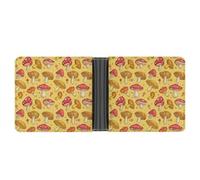 The Various Mushroom Art Portafoglio da uomo stampato porta carte bifold portafogli portamonete