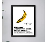 The Velvet Underground Andy Warhol Quadro Vintage Rock CORNICE INCLUSA 40x30