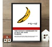 The Velvet Underground by Andy Warhol Quadro Vintage Rock CORNICE INCLUSA 40x30