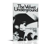 The Velvet Underground - Poster su tela con pittura ad olio, decorazione artistica da appendere per casa, bar, decorazione artistica da parete per interni, con cornice, stile 40 x 60 cm