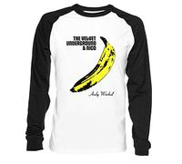 The Velvet Underground Uomo Donna Unisex Maglietta da Baseball Bianca Nera Women's Men's T-Shirt