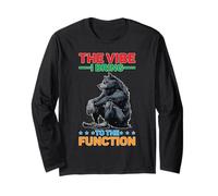 The Vibe I Bring To The Function Umore del Partito Sociale Maglia a Manica