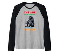 The Vibe I Bring To The Function Umore del Partito Sociale Maglia con Maniche Raglan