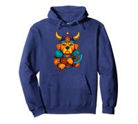 The Viching Dog - Nordic Vikings Valhalla Felpa con Cappuccio