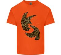 The Viking Raven Simbolo Odin Ragnar Tribale T-Shirt Ragazzi Ragazze