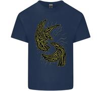 The Viking Raven Simbolo Odin Ragnar Tribale T-Shirt Ragazzi Ragazze