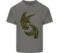The Viking Raven Simbolo Odin Ragnar Tribale T-Shirt Ragazzi Ragazze