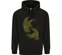 The Viking Raven Simbolo Odin Ragnar Tribale Uomo Felpa