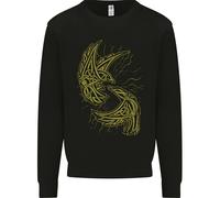 The Viking Raven Simbolo Odin Ragnar Tribale Uomo Felpa Maglione