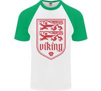 The Vikings Valknut Simbolo Lions Valhalla DA UOMO S/S Baseball T-Shirt
