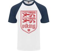 The Vikings Valknut Simbolo Lions Valhalla DA UOMO S/S Baseball T-Shirt