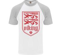 The Vikings Valknut Simbolo Lions Valhalla DA UOMO S/S Baseball T-Shirt