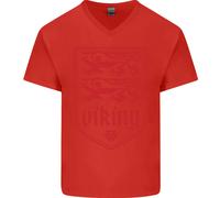 The Vikings Valknut Simbolo Lions Valhalla Uomo Scollo A V Cotone T-Shirt