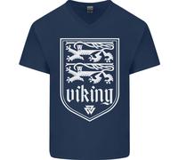 The Vikings Valknut Simbolo Valhalla Lions Uomo Scollo A V Cotone T-Shirt