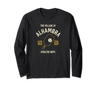 The Village of Alhambra Pickleball Design invecchiato Maglia a Manica