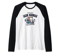 The Village of Cason Amaca Golf Cart Design Maglia con Maniche Raglan