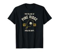 The Village of Pine Ridge Pickleball - Pallina da pickleball, design invecchiato Maglietta