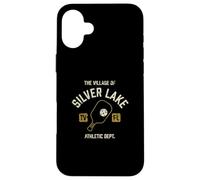 The Village of Silver Lake Pickleball - Pallina da pickleball, design invecchiato Custodia per iPhone 16 Plus