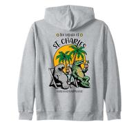 The Village of St Charles TV lamantino Alligator Design Felpa con Cappuccio